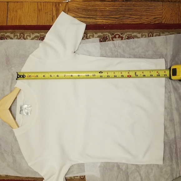 HOSTPICK!!! Chanel Short Sleeve Sweater with CC logo - Picture 10 of 14